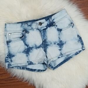 True Freedom Acid Washed Jean Shorts